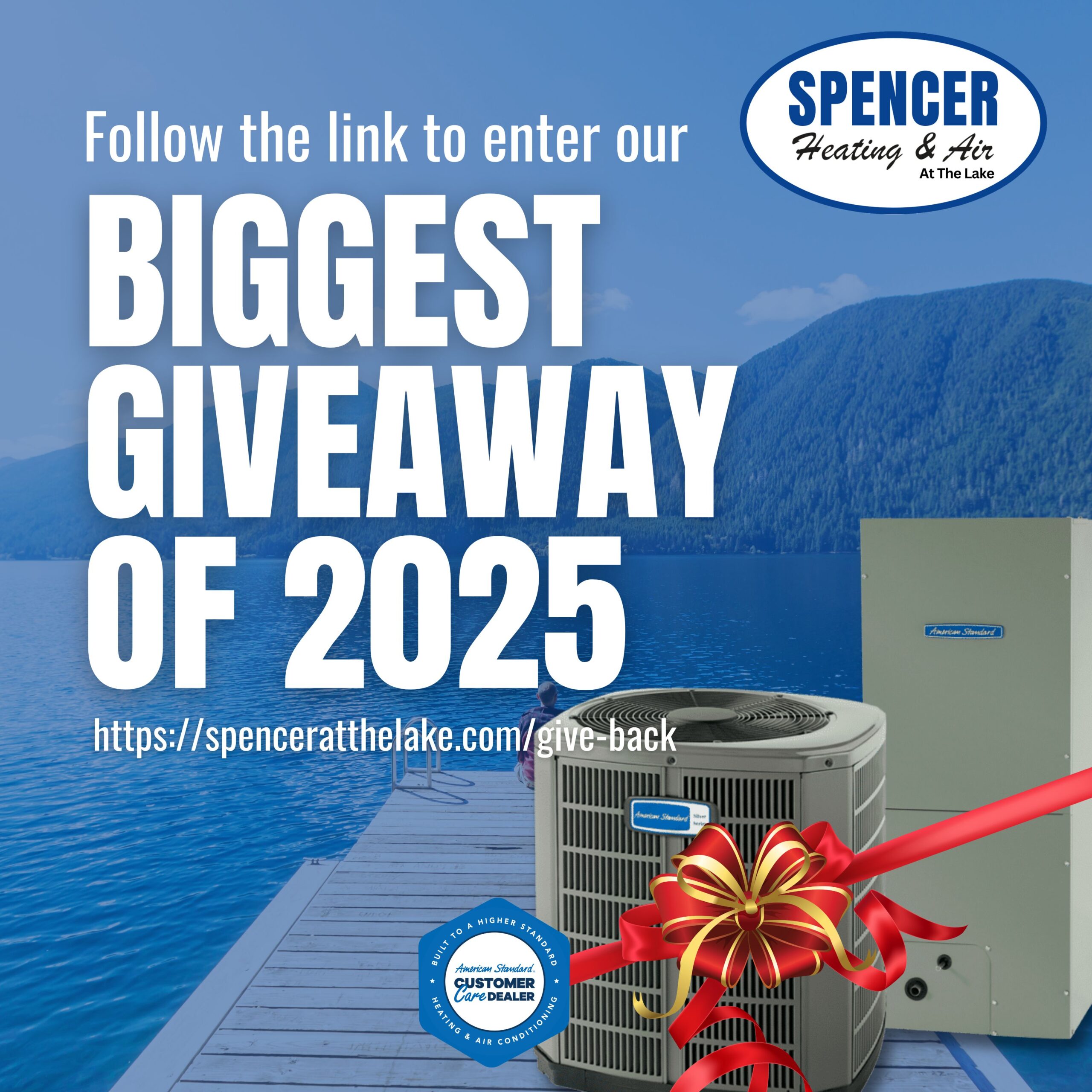 Spencer At the Lake Gives Back: 3rd Annual HVAC System Giveaway