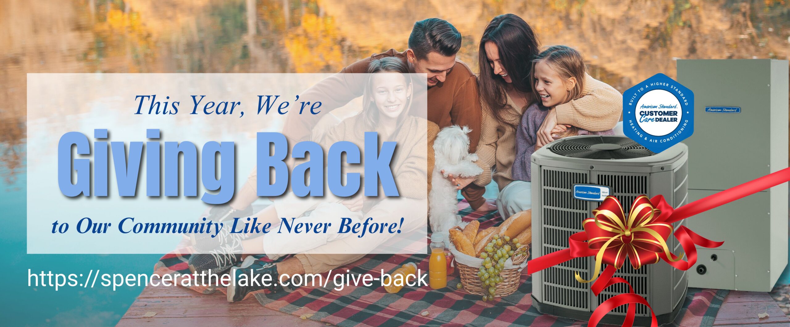 Spencer Heating and Air At the Lake Gives Back - HVAC System Giveaway
